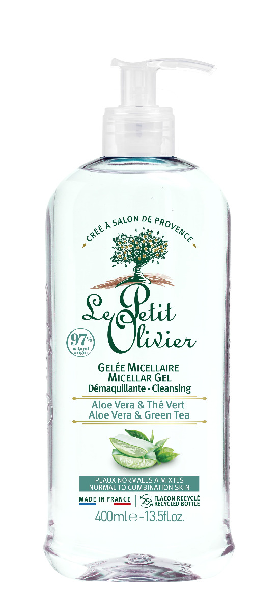 Le Petit Olivier Micelární čisticí gel Aloe Vera a zelený čaj 400 ml Le Petit Olivier