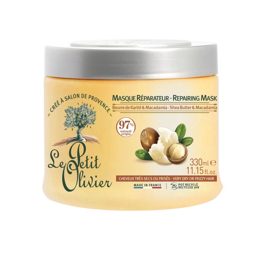 Le Petit Olivier Obnovující maska pro suché vlasy Bambucké máslo a makadamový olej 330 ml Le Petit Olivier