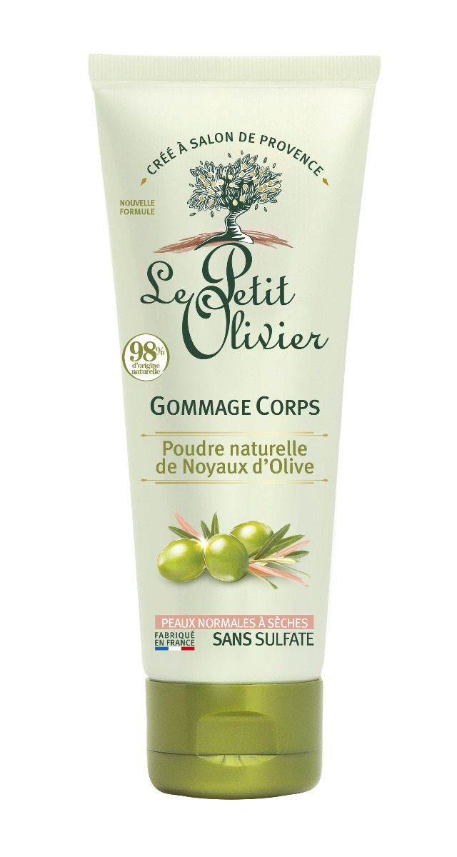 Le Petit Olivier Tělový peeling z olivových jader 200 ml Le Petit Olivier