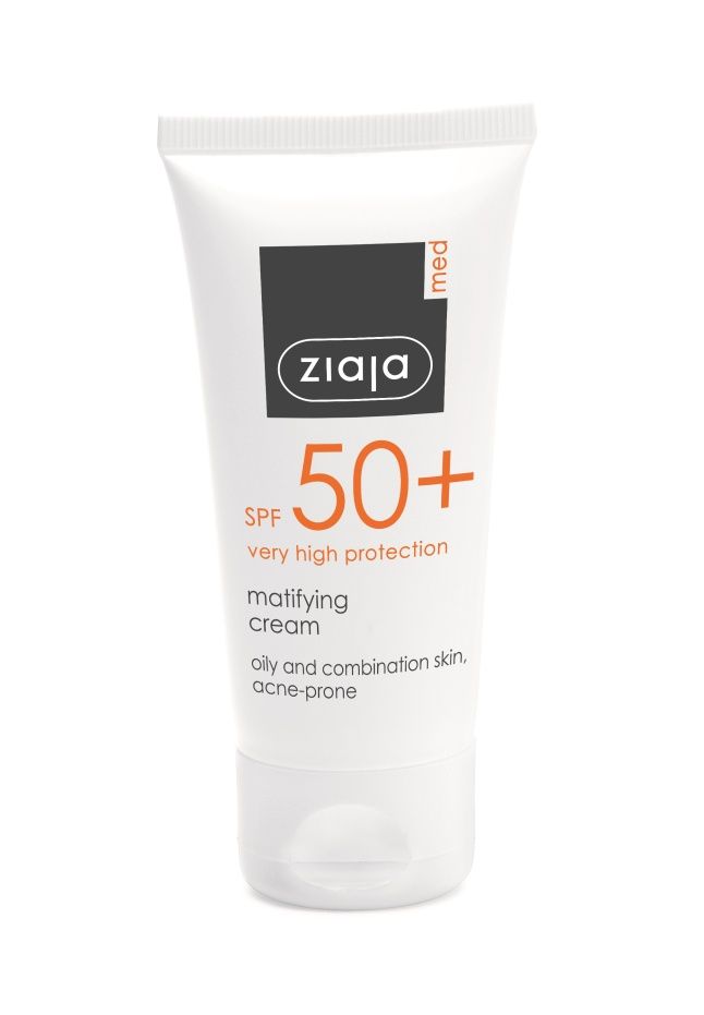 Ziaja Med Ochranná kúra SPF 50+ Matující krém pro mastnou smíšenou pleť 50 ml Ziaja Med