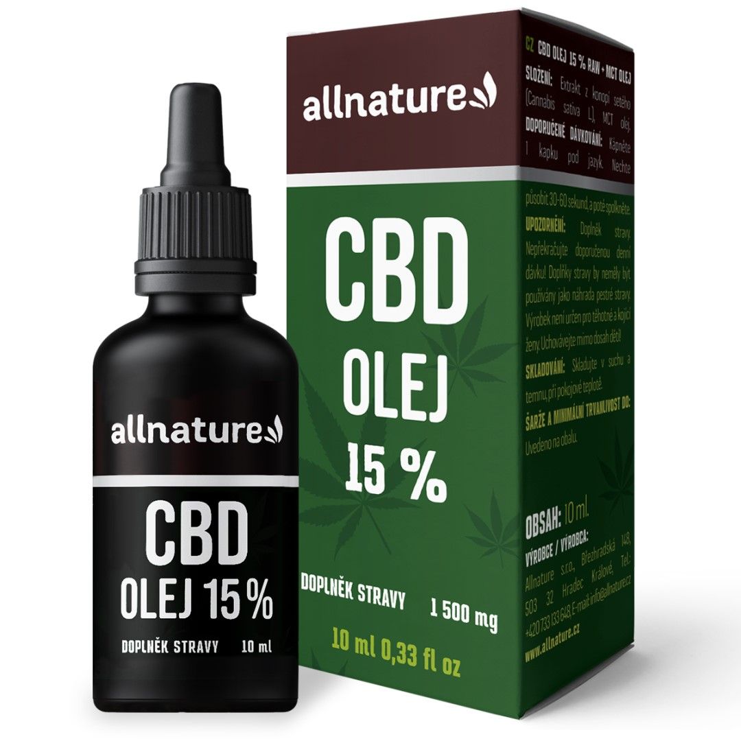 Allnature CBD olej 15% 10 ml Allnature