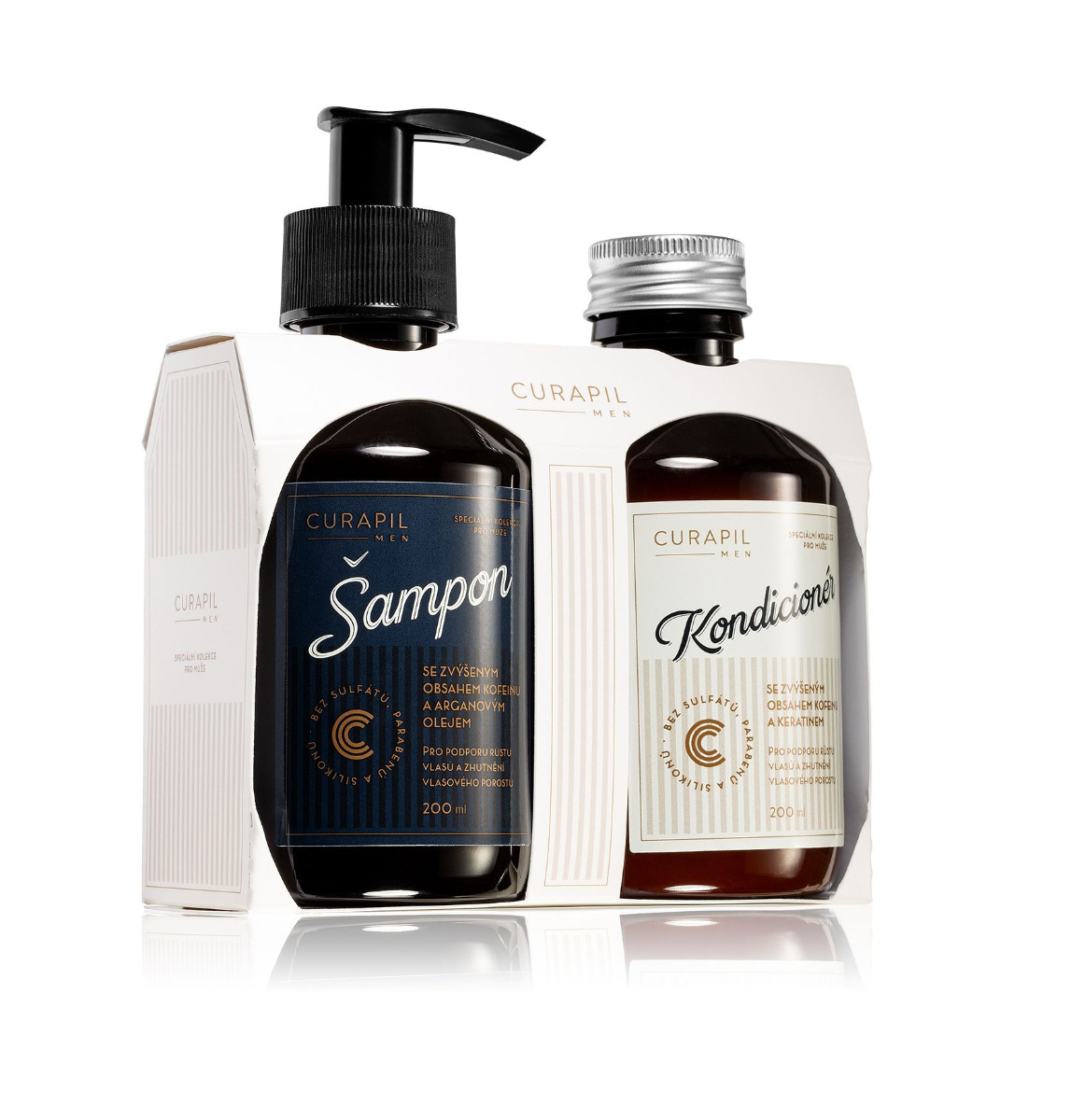 Curapil MEN Set šampon + kondicionér 200 ml + 200 ml Curapil