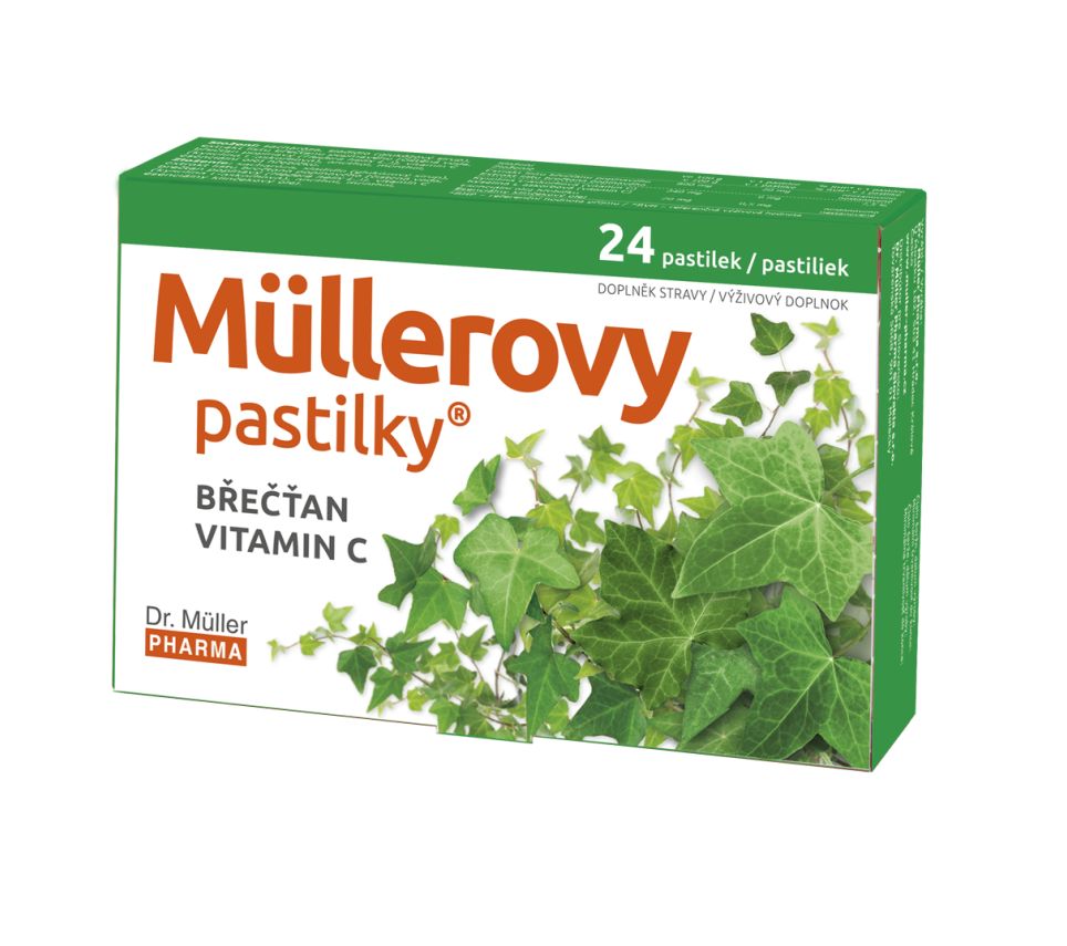 Dr. Müller Müllerovy pastilky s břečťanem 24 pastilek Dr. Müller