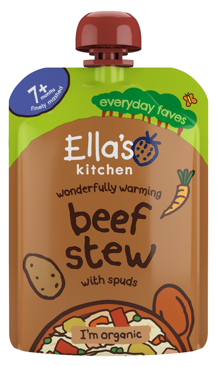 Ellas Kitchen BIO Dušené hovězí maso s bramborami kapsička 130 g Ellas Kitchen