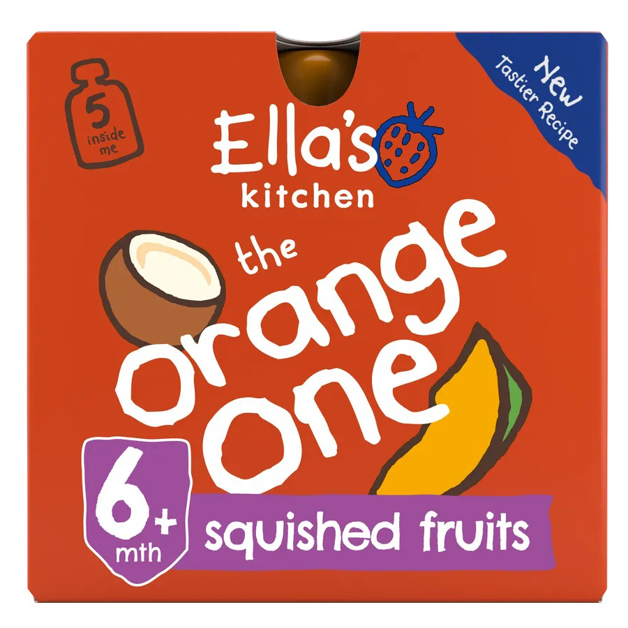 Ellas Kitchen BIO Ovocné pyré Orange One Mango kapsičky 5x90 g Ellas Kitchen