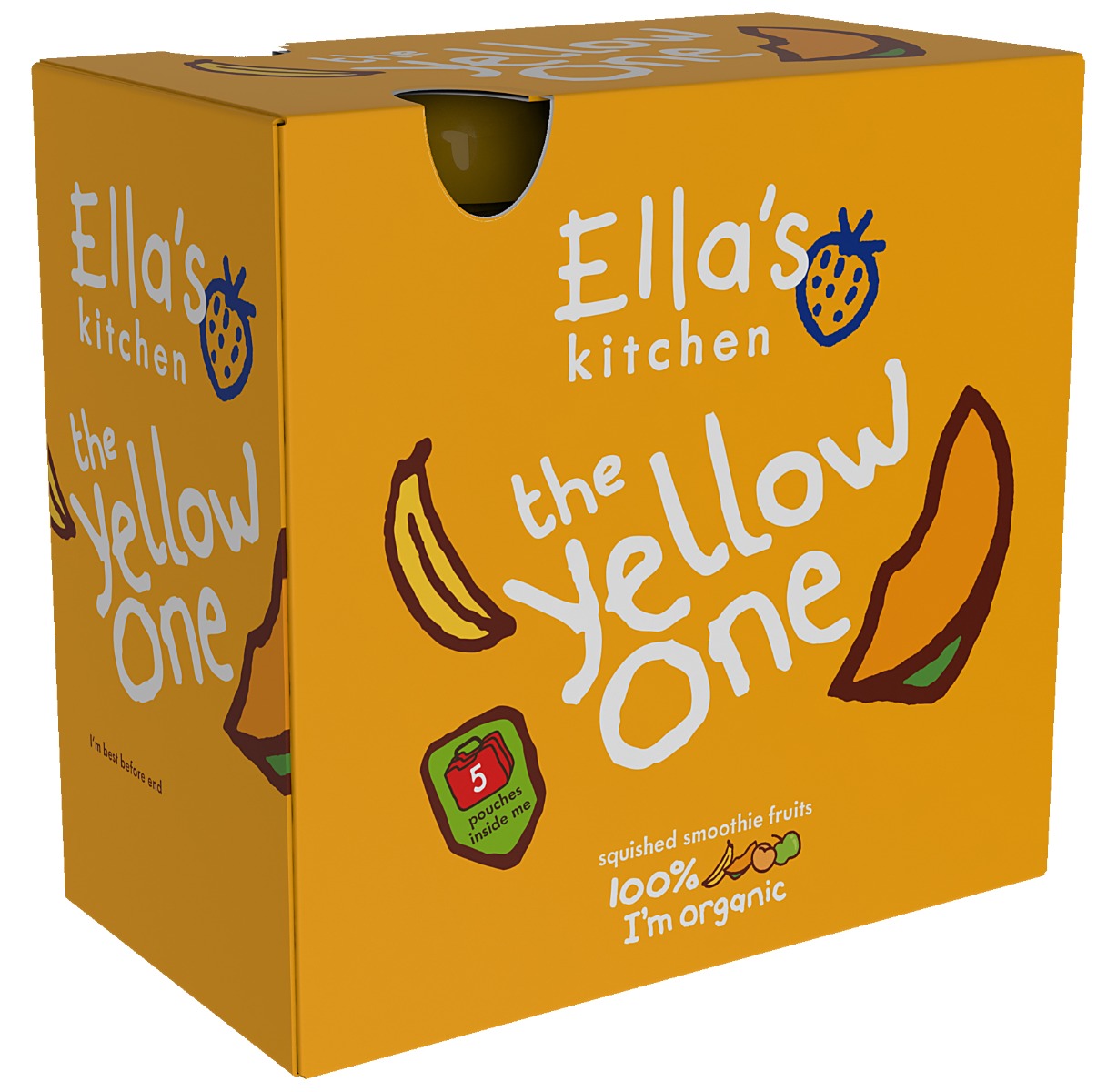 Ellas Kitchen BIO Ovocné pyré Yellow One Banán kapsičky 5x90 g Ellas Kitchen