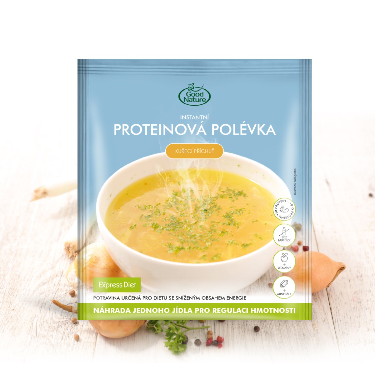 Express Diet Proteinová polévka s kuřecí příchutí 58 g Express Diet