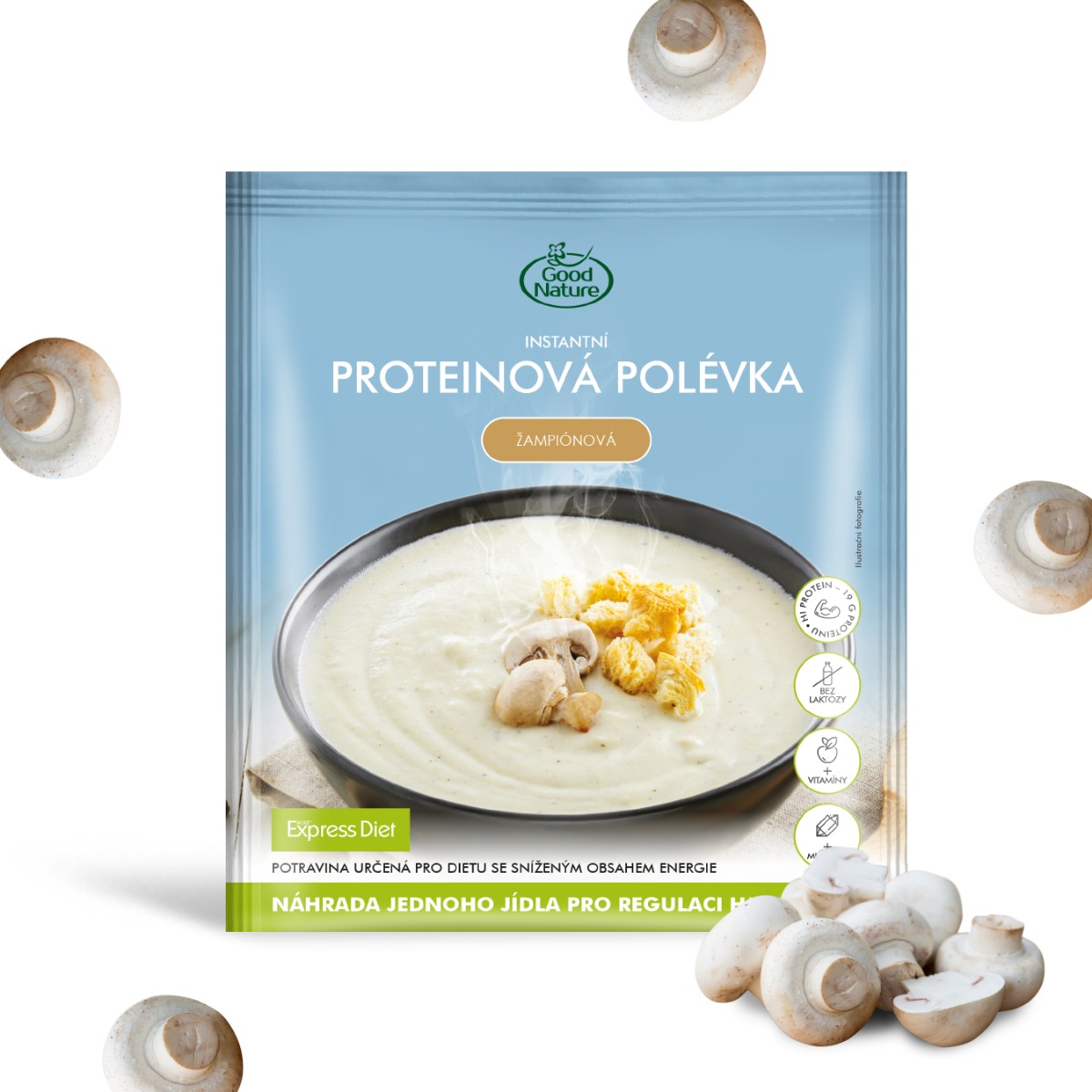 Express Diet Proteinová polévka žampionová 55 g Express Diet