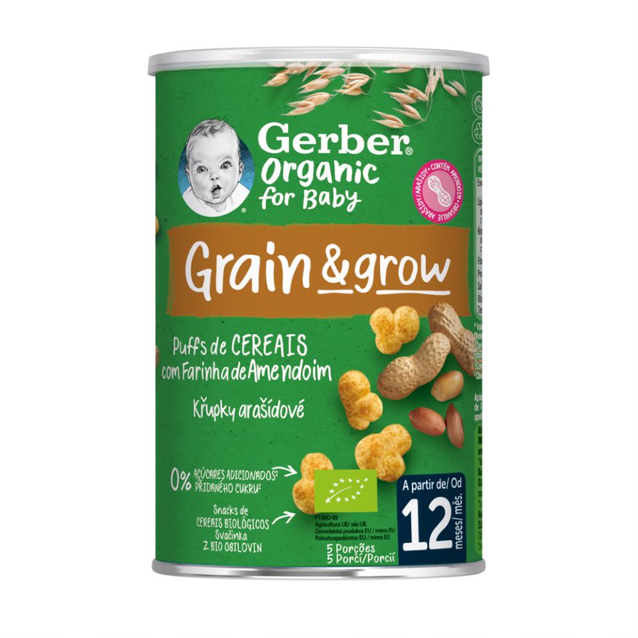 Gerber Organic for Baby Křupky arašídové BIO 12m+ 35 g Gerber