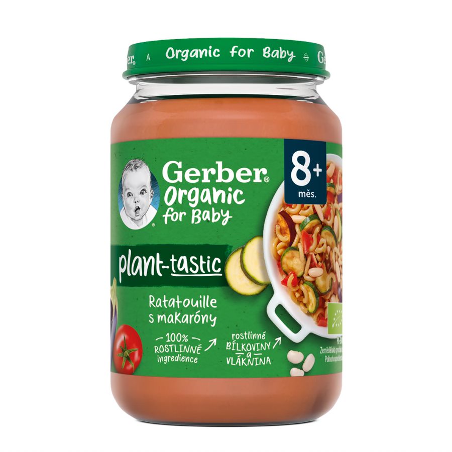 Gerber Organic for Baby Ratatouille s makaróny BIO 8m+ 190 g Gerber