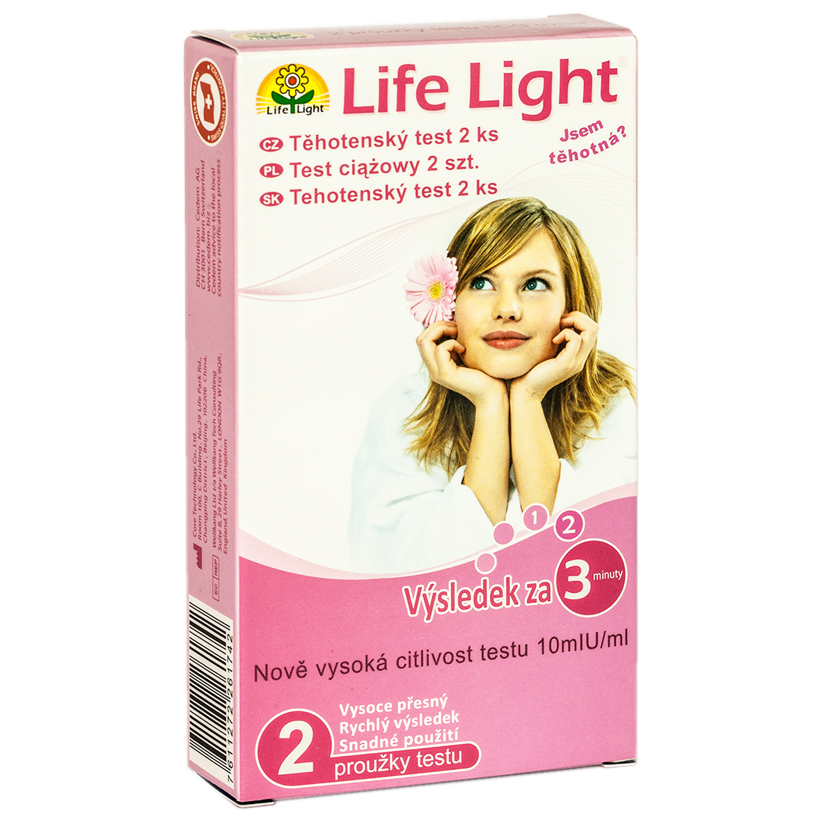 Life Light Těhotenský test 2 ks Life Light