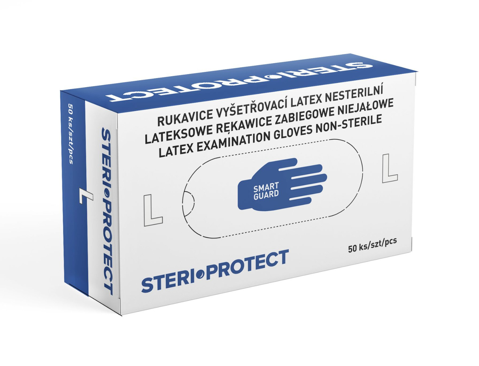 Steriwund Rukavice vyšetřovací latex nesterilní vel. L 50 ks Steriwund