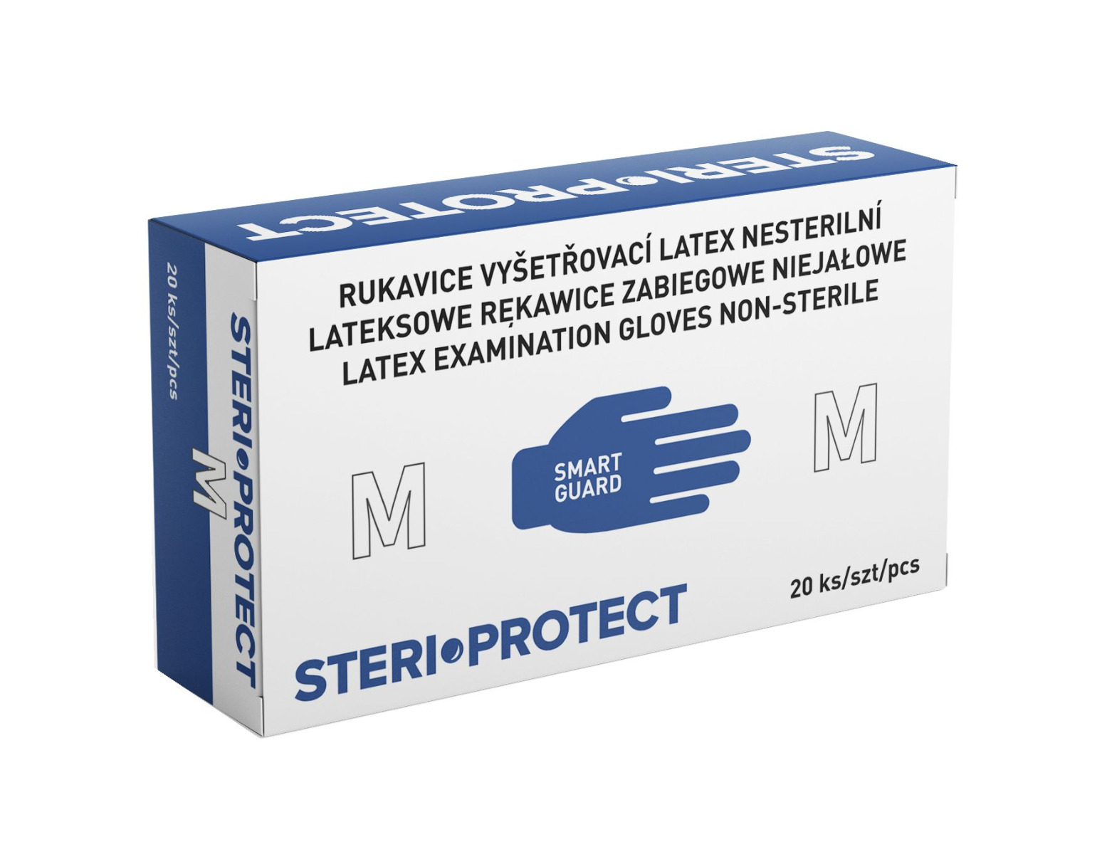 Steriwund Rukavice vyšetřovací latex s pudrem vel. M 20 ks Steriwund