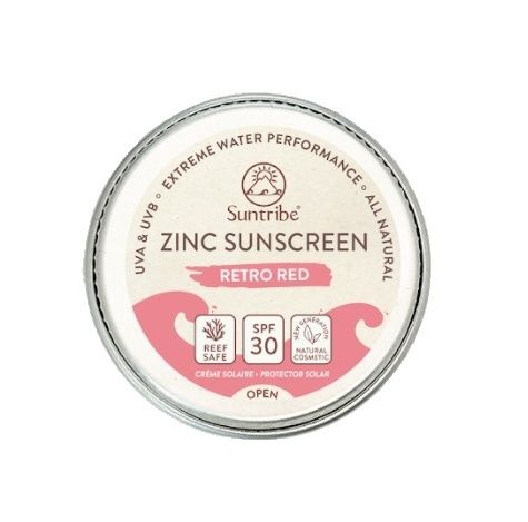 Suntribe Přírodní opalovací krém se zinkem Obličej&Sport červený SPF30 15 g Suntribe