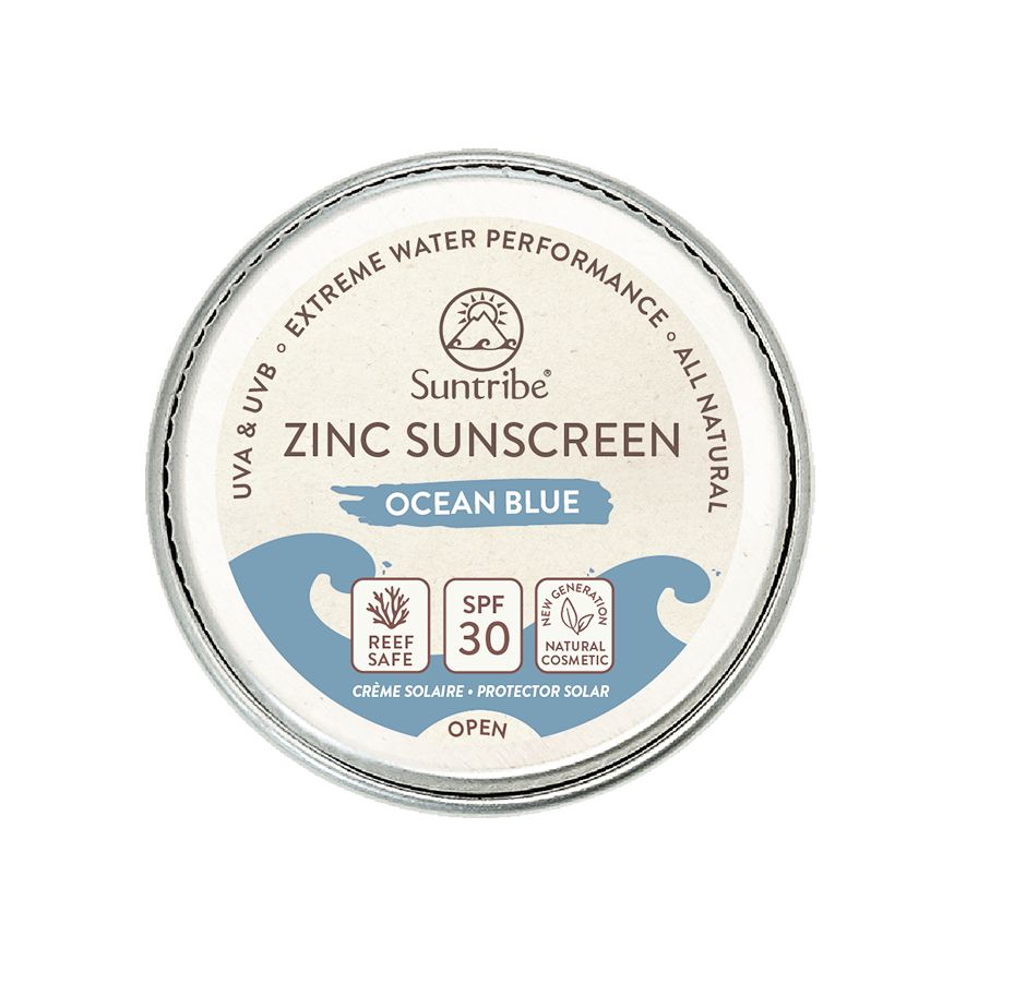 Suntribe Přírodní opalovací krém se zinkem Obličej&Sport modrý SPF30 15 g Suntribe