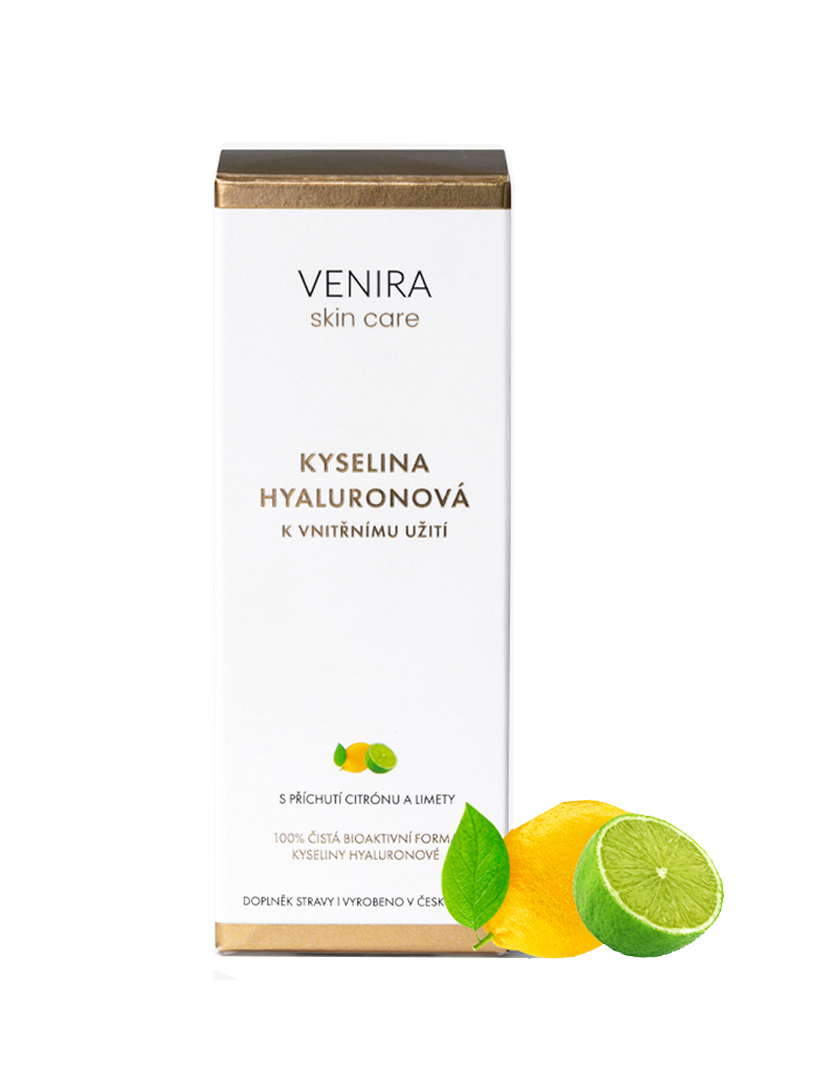 Venira Kyselina hyaluronová k vnitřnímu užití citrón-limeta 50 ml Venira
