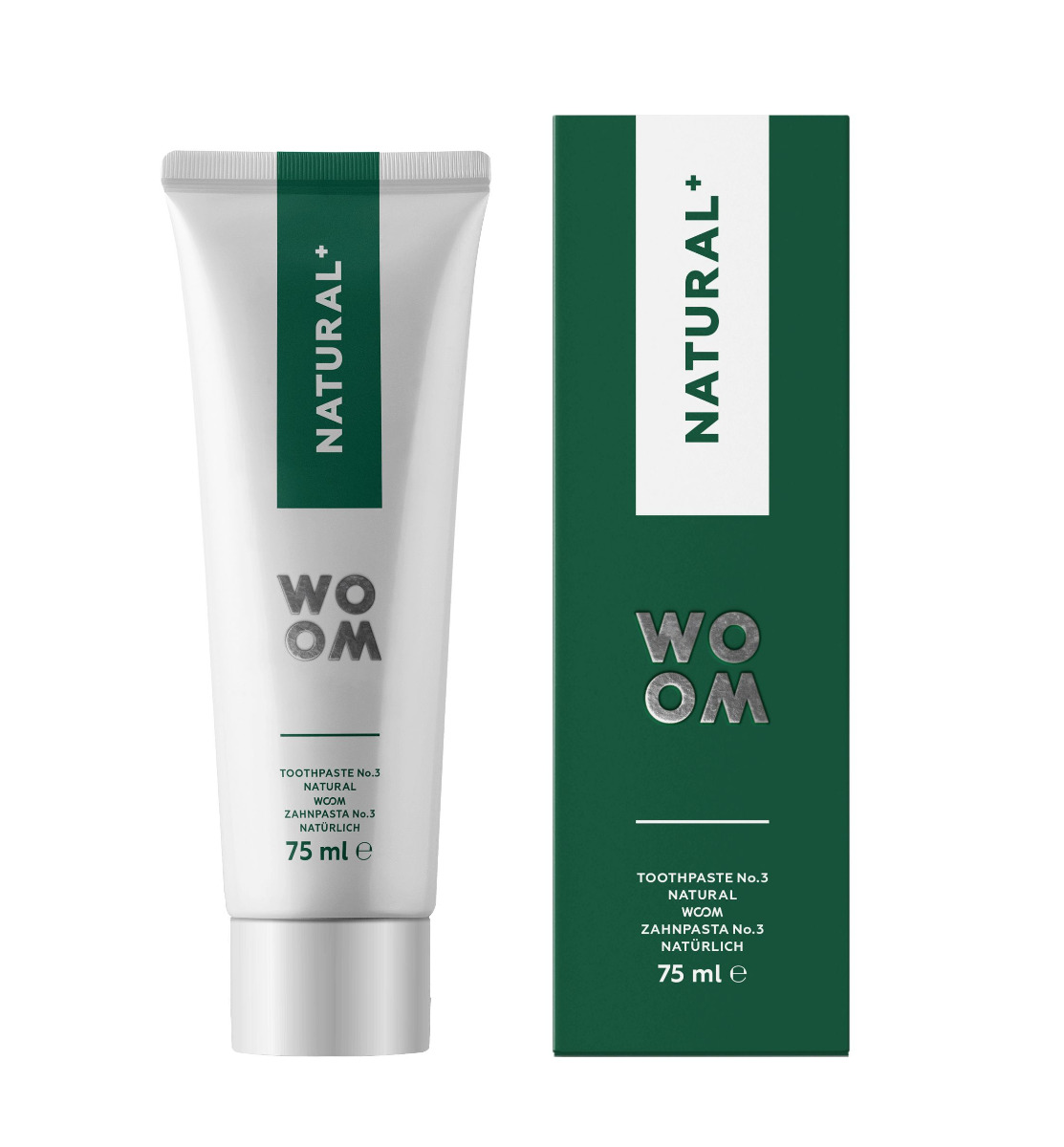 WOOM NATURAL+ zubní pasta 75 ml WOOM