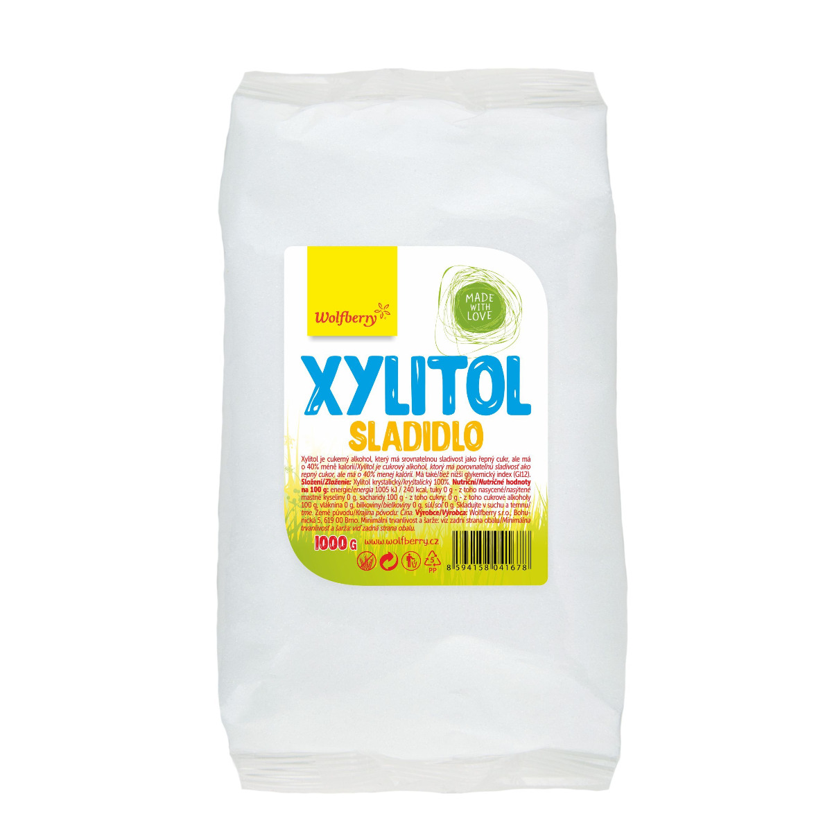 Wolfberry Xylitol sáček 1000 g Wolfberry