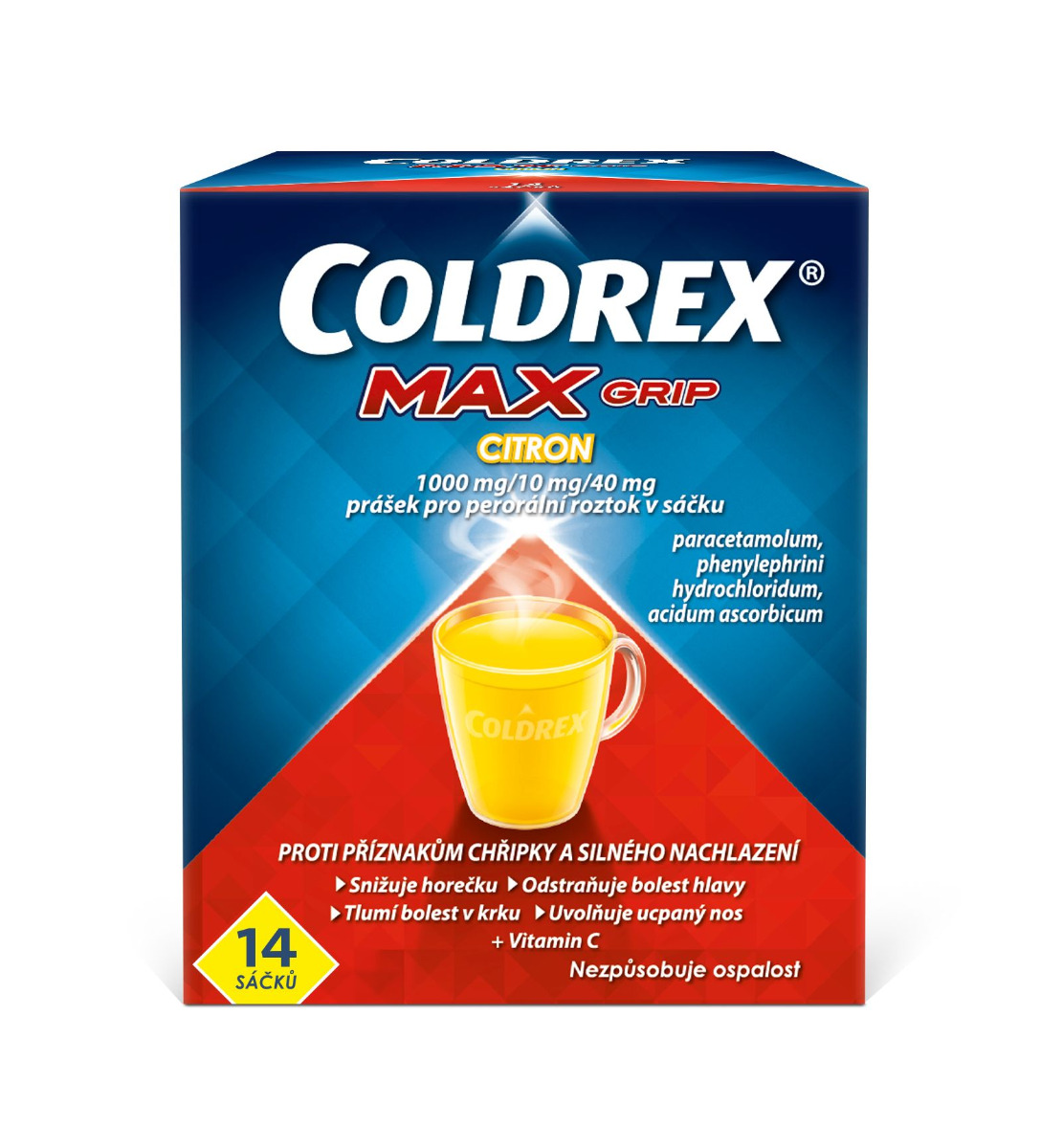 Coldrex MaxGrip Citron 14 sáčků Coldrex