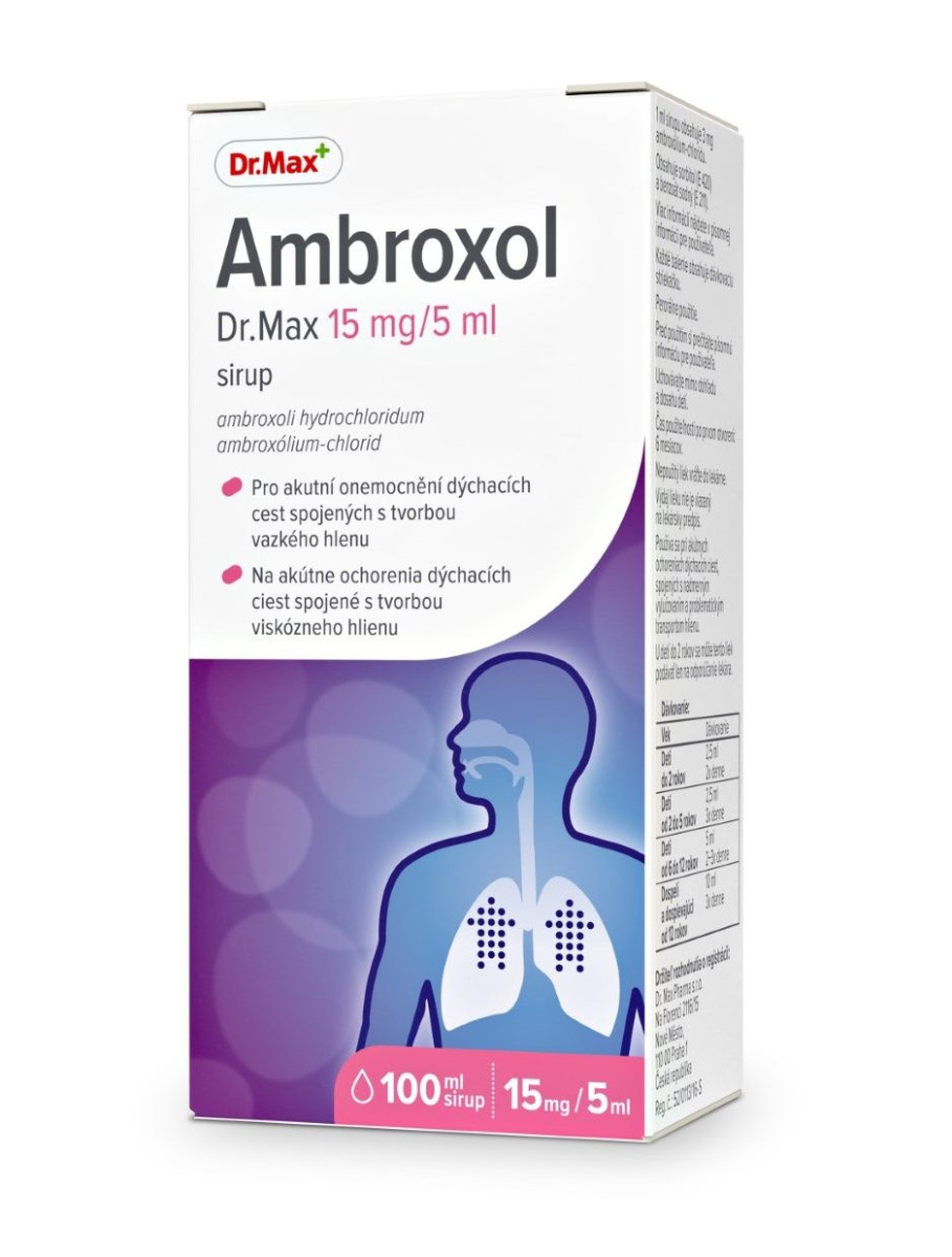 Dr.Max Ambroxol 15 mg/5 ml sirup 100 ml Dr.Max
