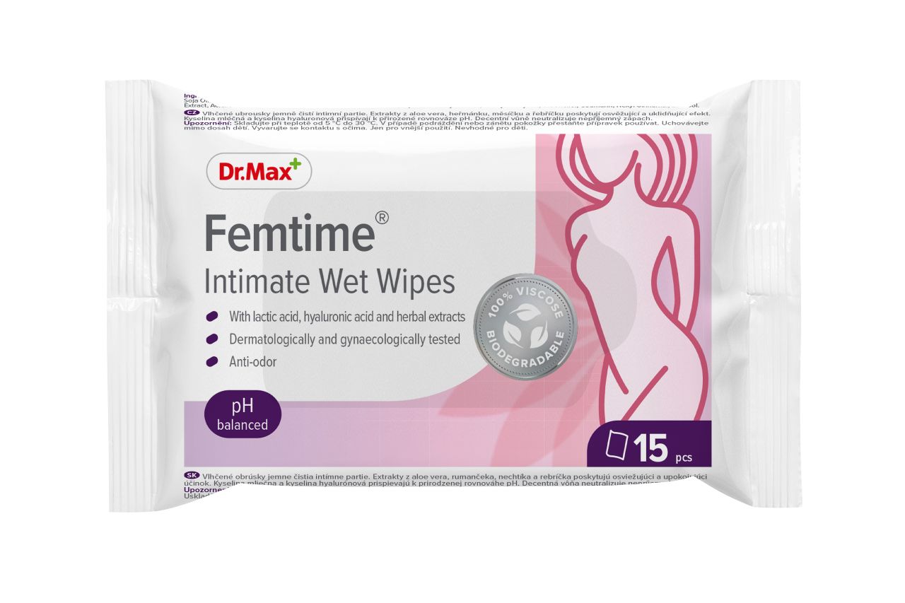 Dr.Max Femtime Intimate Wet Wipes 15 ks Dr.Max
