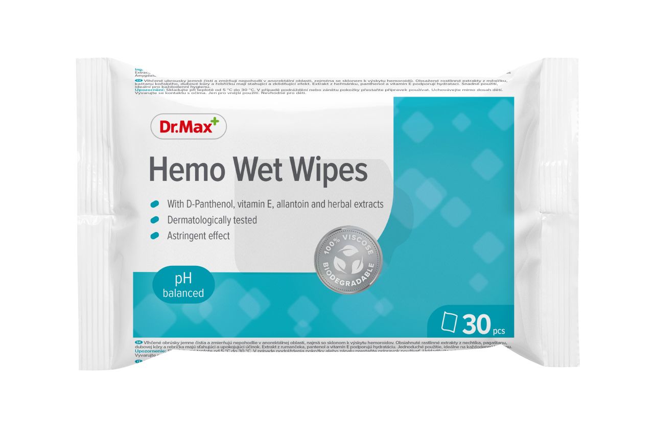 Dr.Max Hemo Wet Wipes 30 ks Dr.Max