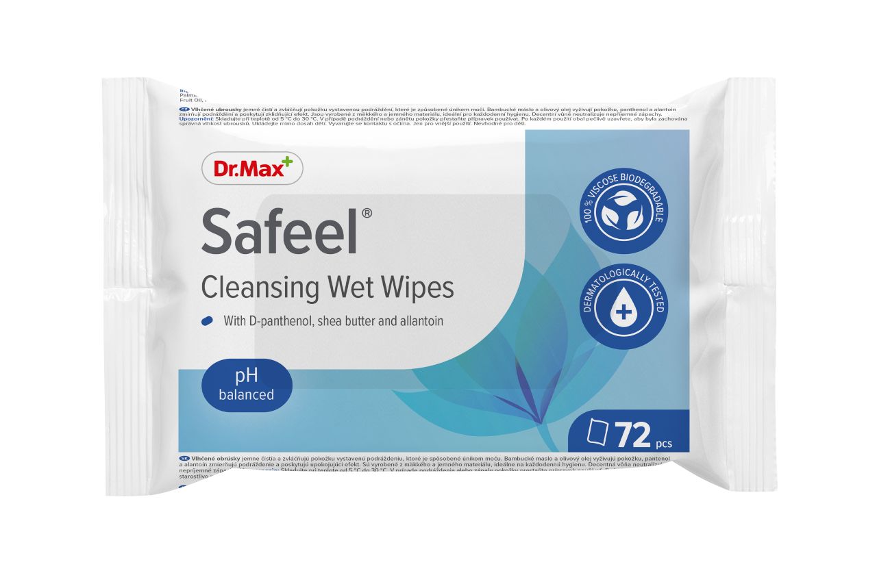 Dr.Max Safeel Cleansing Wet Wipes 72 ks Dr.Max