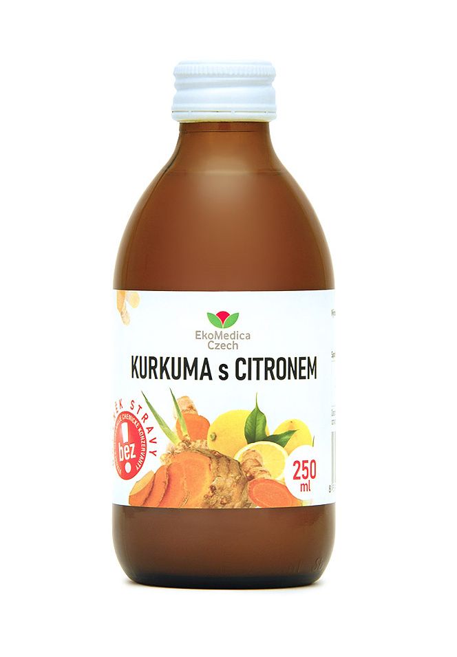 Ekomedica Kurkuma s citronem 250 ml Ekomedica