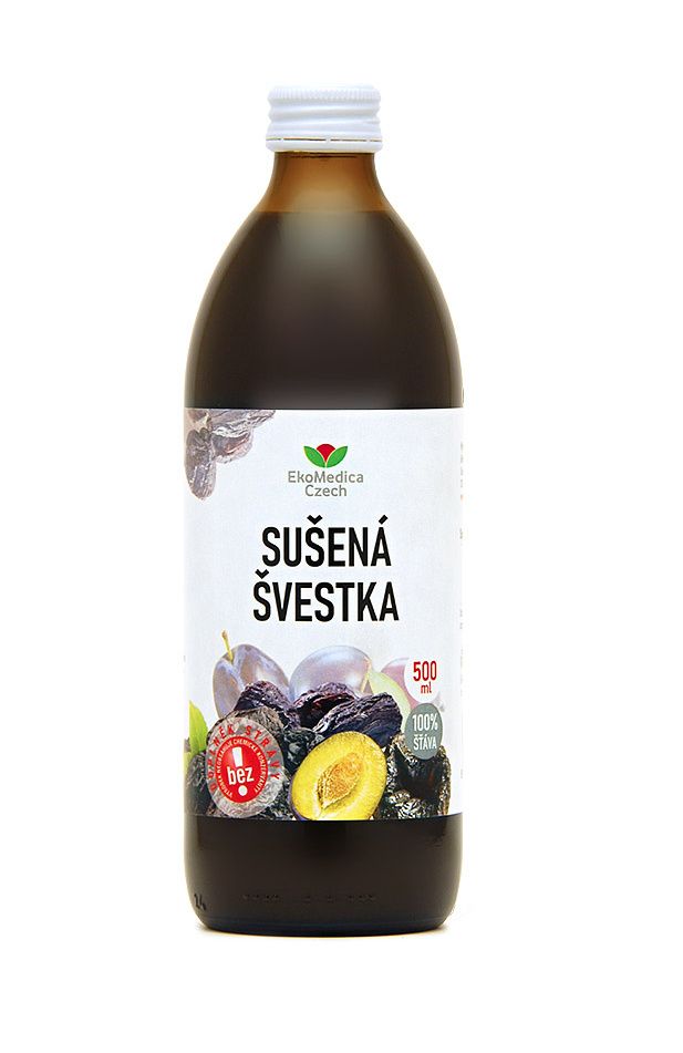 Ekomedica Sušená švestka 100% šťáva 500 ml Ekomedica