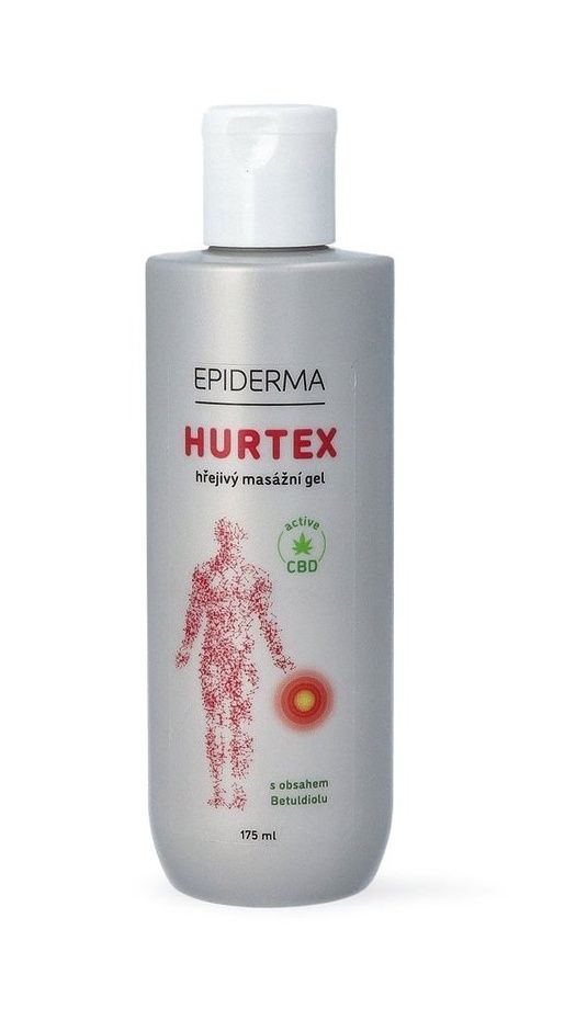 Epiderma Hurtex CBD hřejivý masážní gel 175 ml Epiderma