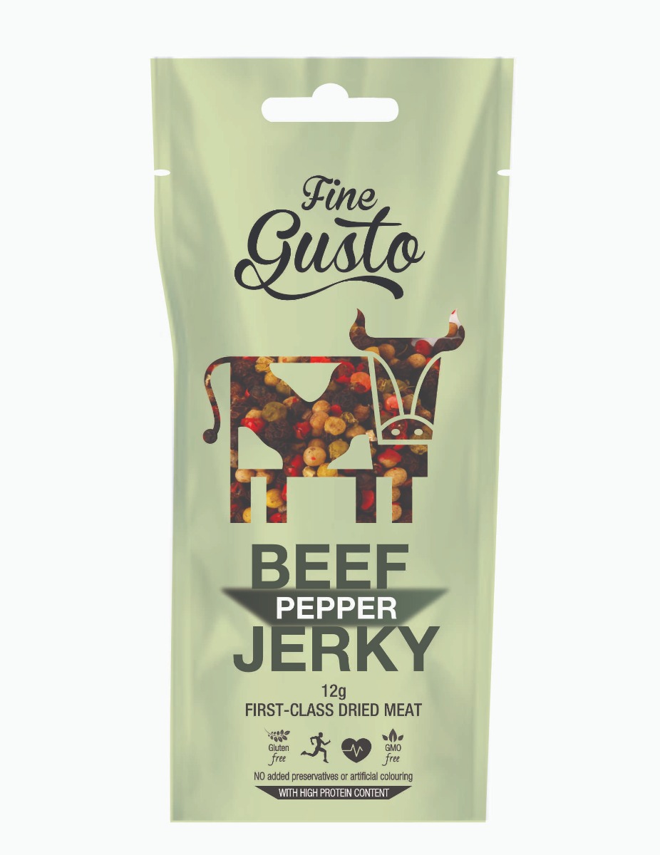 Fine Gusto Hovězí jerky pepř 12 g Fine Gusto