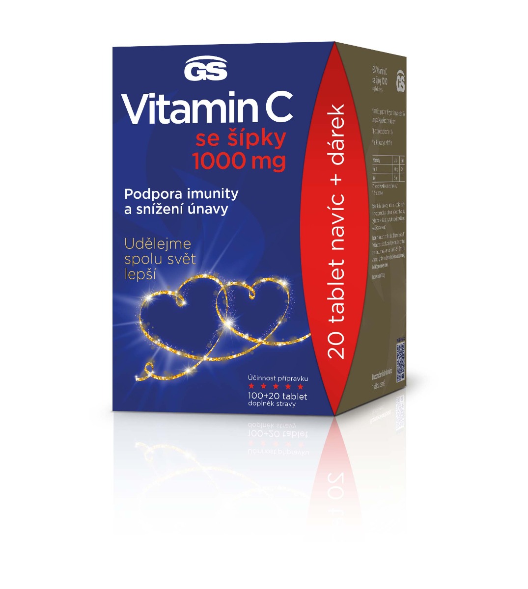 GS Vitamin C 1000 se šípky 100+20 tablet dárkové balení 2022 GS