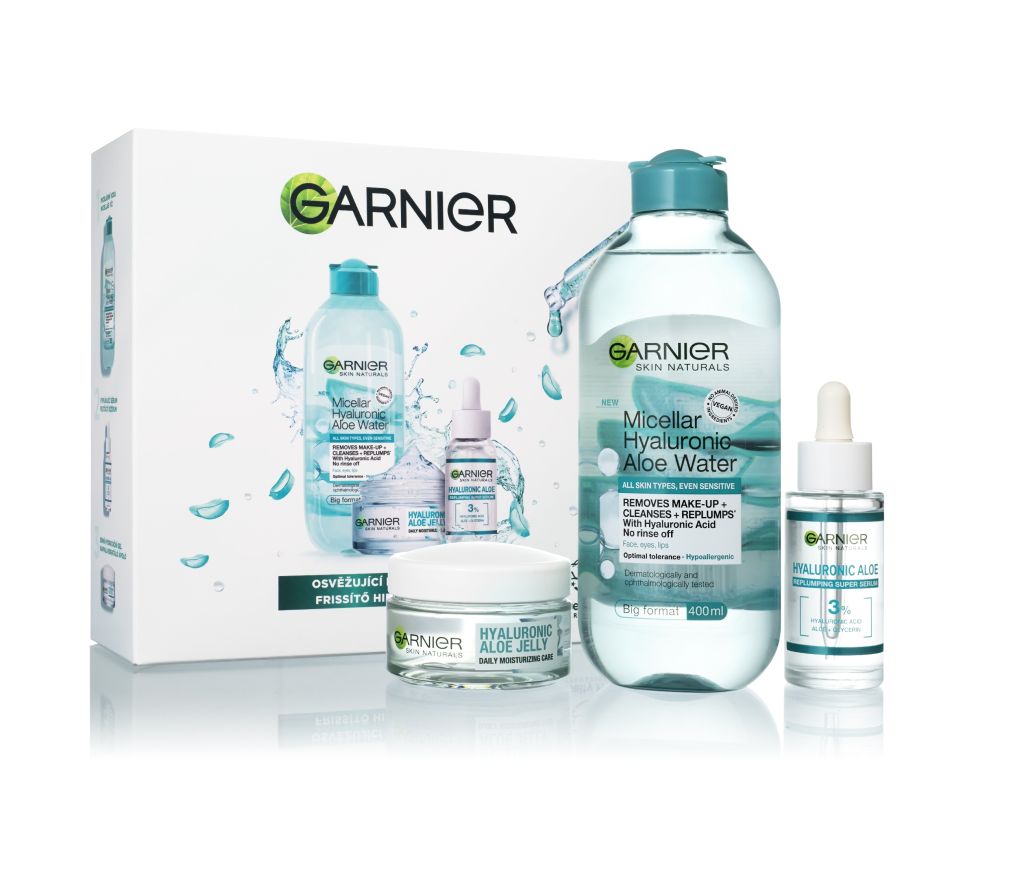 Garnier Skin Naturals Hyaluronic Aloe dárková sada 3 ks Garnier