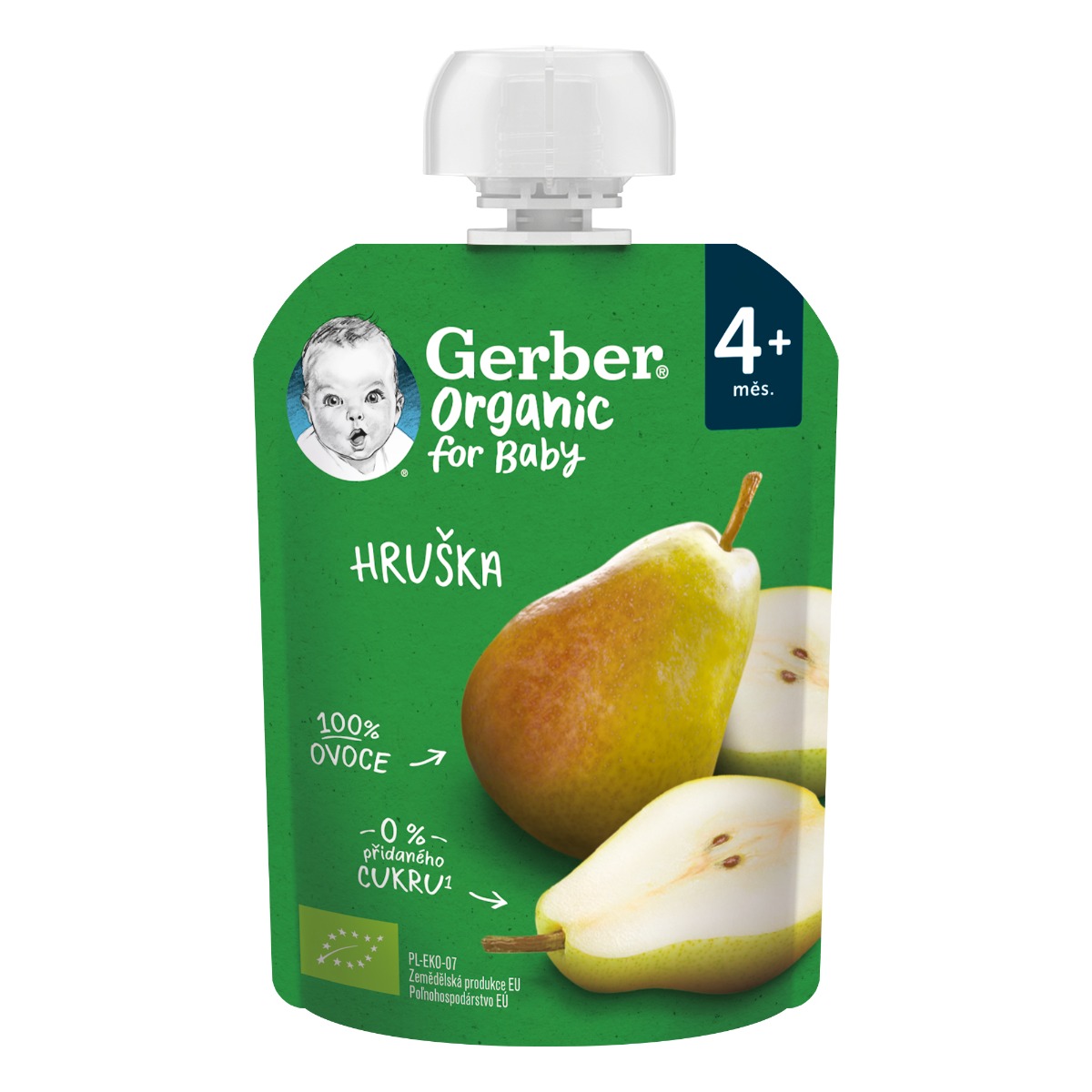 Gerber Organic for Baby Kapsička Hruška 100% BIO 90 g Gerber