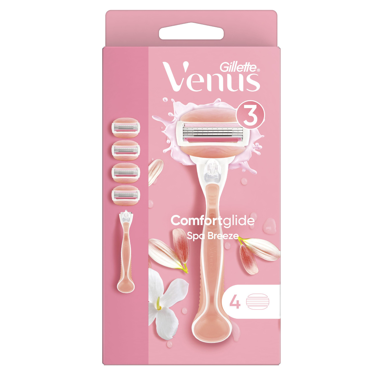 Gillette Venus ComfortGlide Spa Breeze dámský holicí strojek 1 ks + 4 náhradní hlavice Gillette