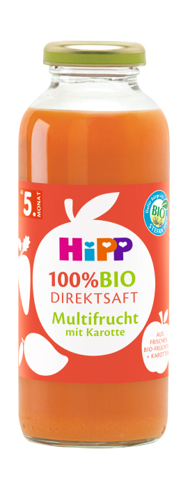 Hipp 100% BIO JUICE Ovocná šťáva s karotkou 330 ml Hipp