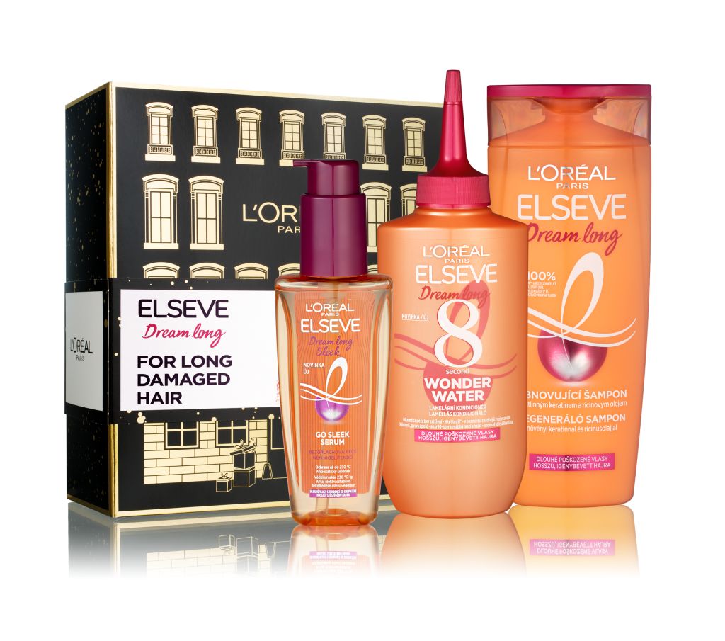 Loréal Paris Elseve Dream Long dárková sada pro dlouhé poškozené vlasy 3 ks Loréal Paris