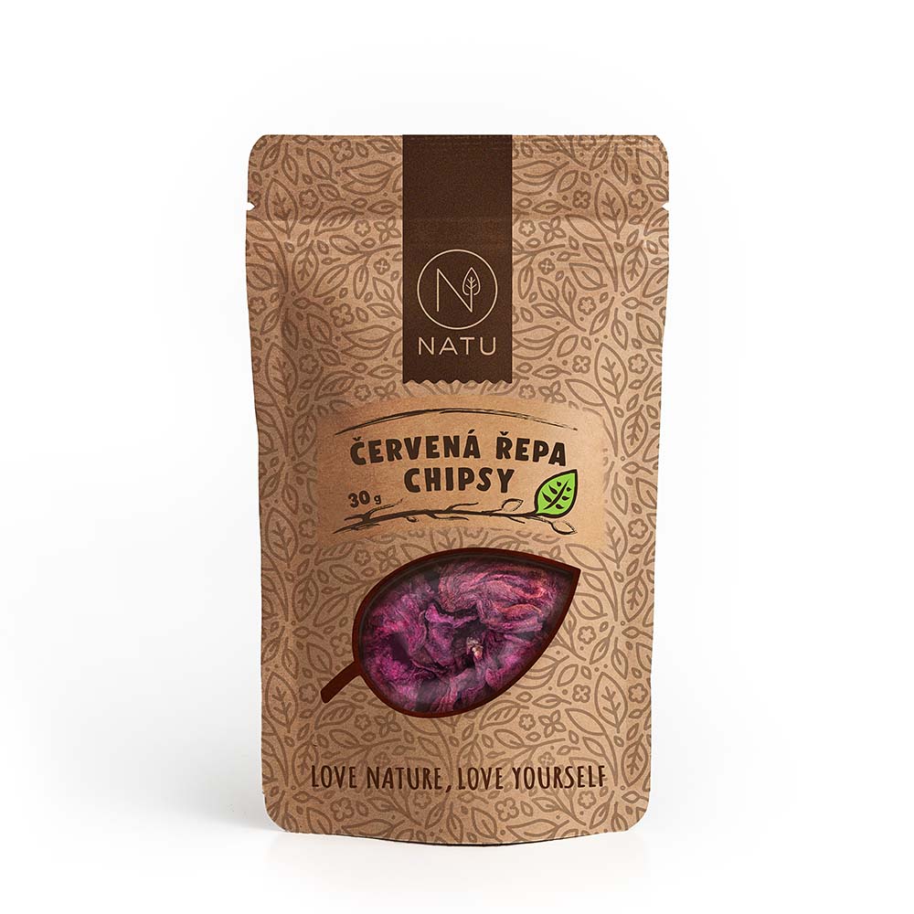 NATU Červená řepa chipsy 30 g NATU