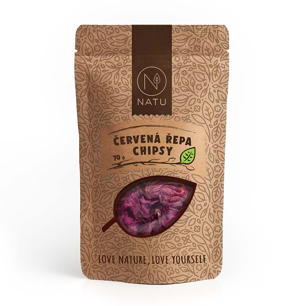 NATU Červená řepa chipsy 70 g NATU