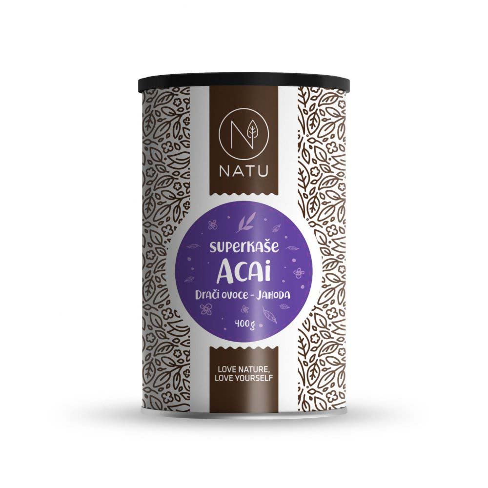 NATU Superkaše ACAI s dračím ovocem a jahodami 400 g NATU