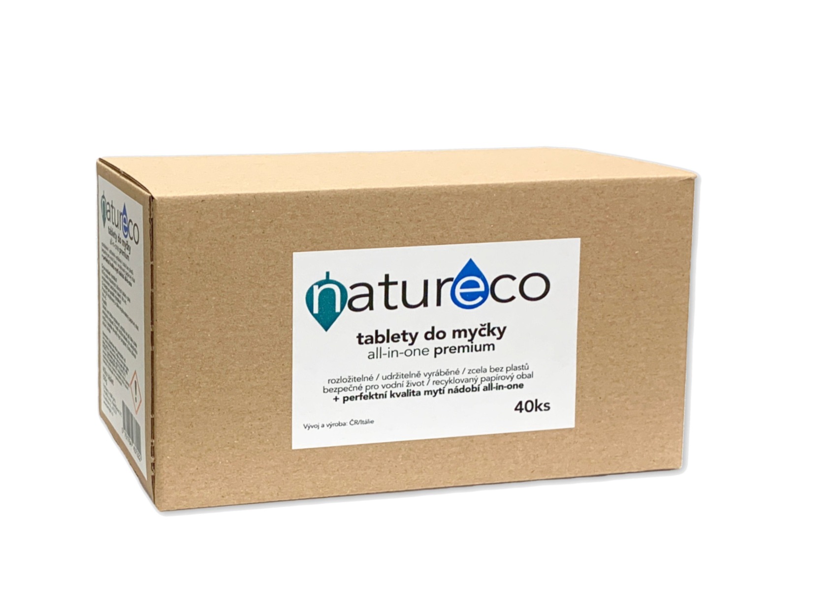 NaturEco Tablety do myčky all-in-one premium 40 ks NaturEco