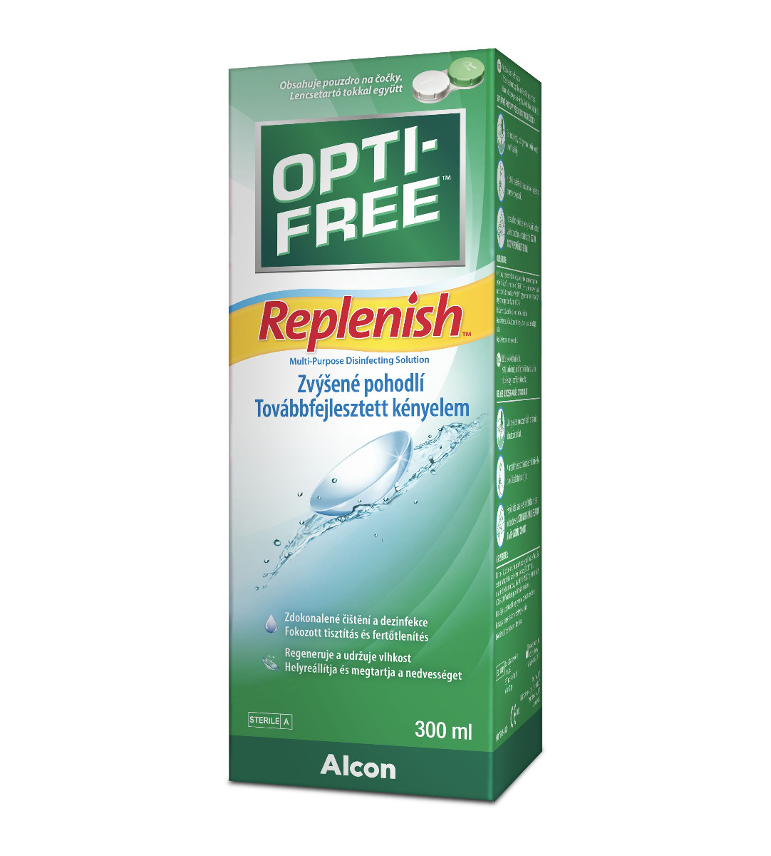 Opti free Replenish roztok 120 ml + pouzdro na čočky Opti free