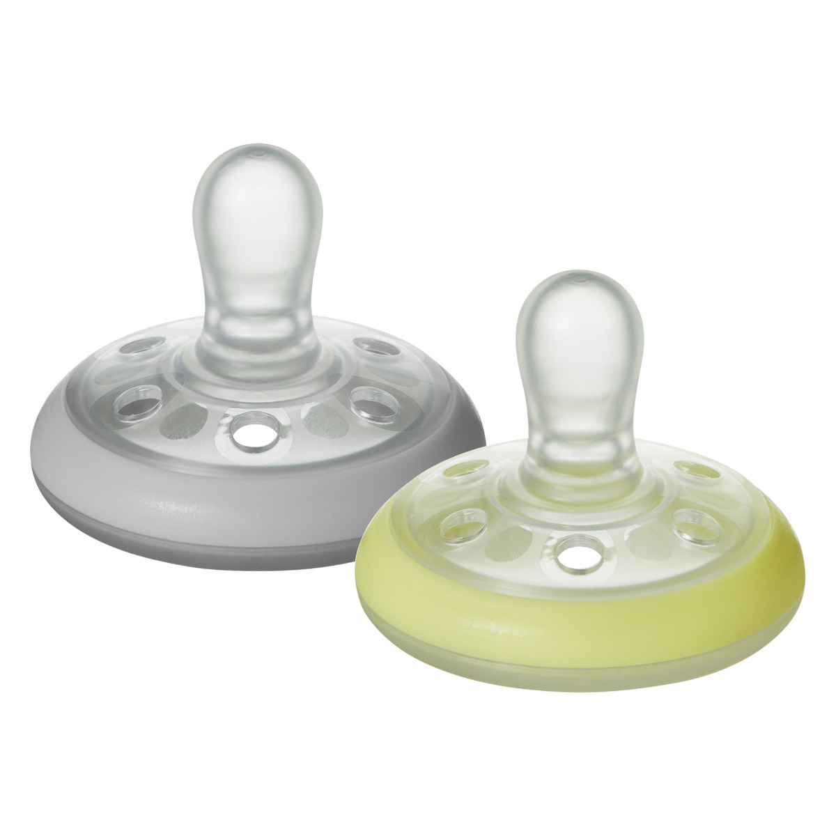 Tommee Tippee Šidítko C2N silikon Natural Night 0-6m 2 ks Tommee Tippee