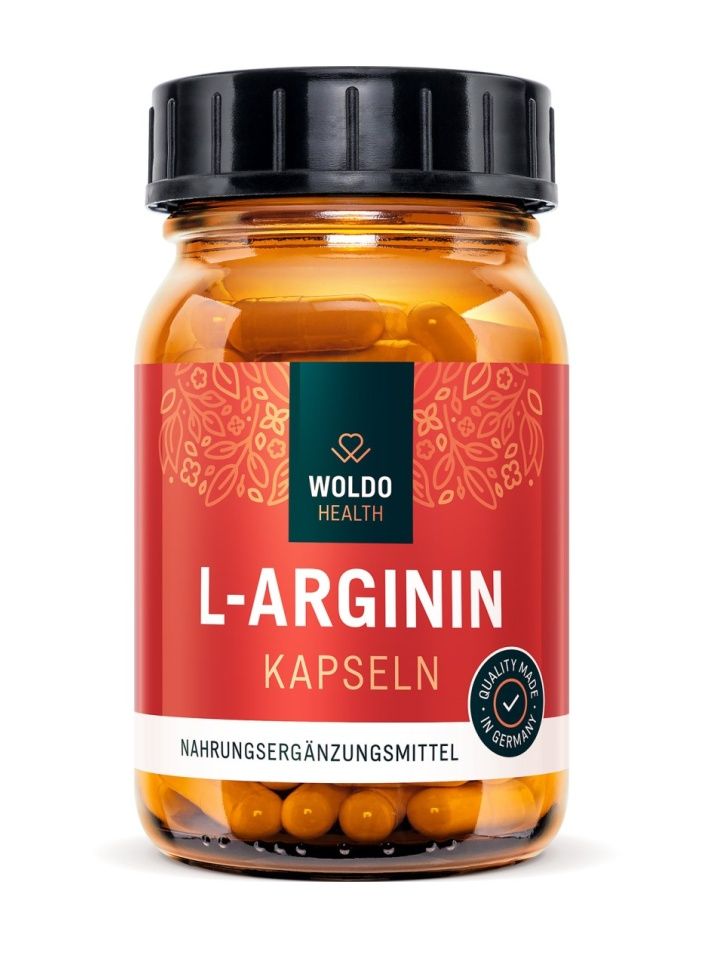 WoldoHealth L-Arginin HCL 120 kapslí WoldoHealth