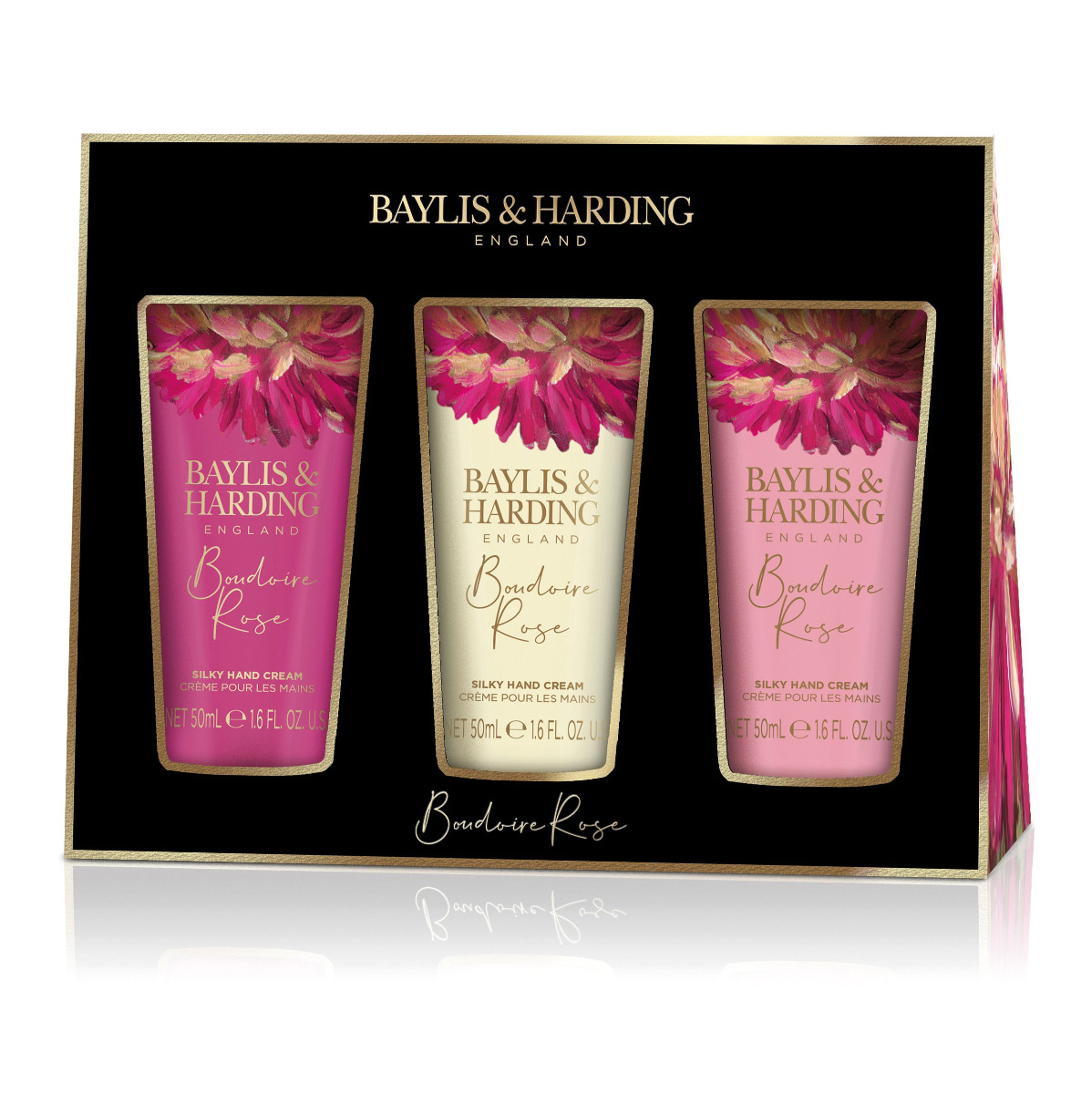 Baylis & Harding Sada krémů na ruce tajemná růže 3 ks Baylis & Harding