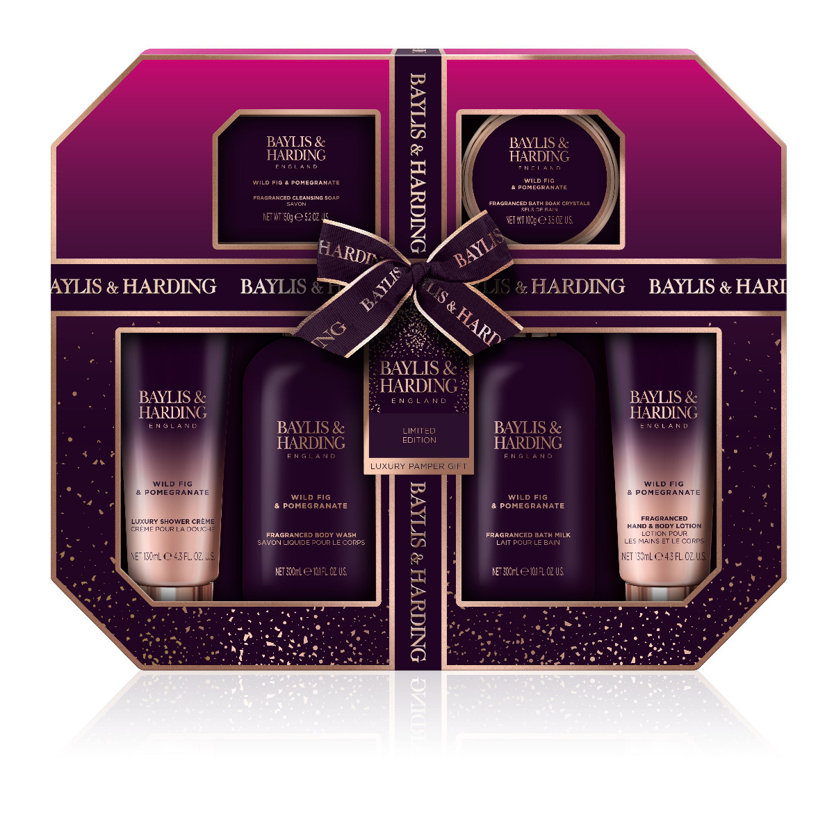 Baylis & Harding Velká sada péče o tělo fík & granátové jablko 6 ks Baylis & Harding