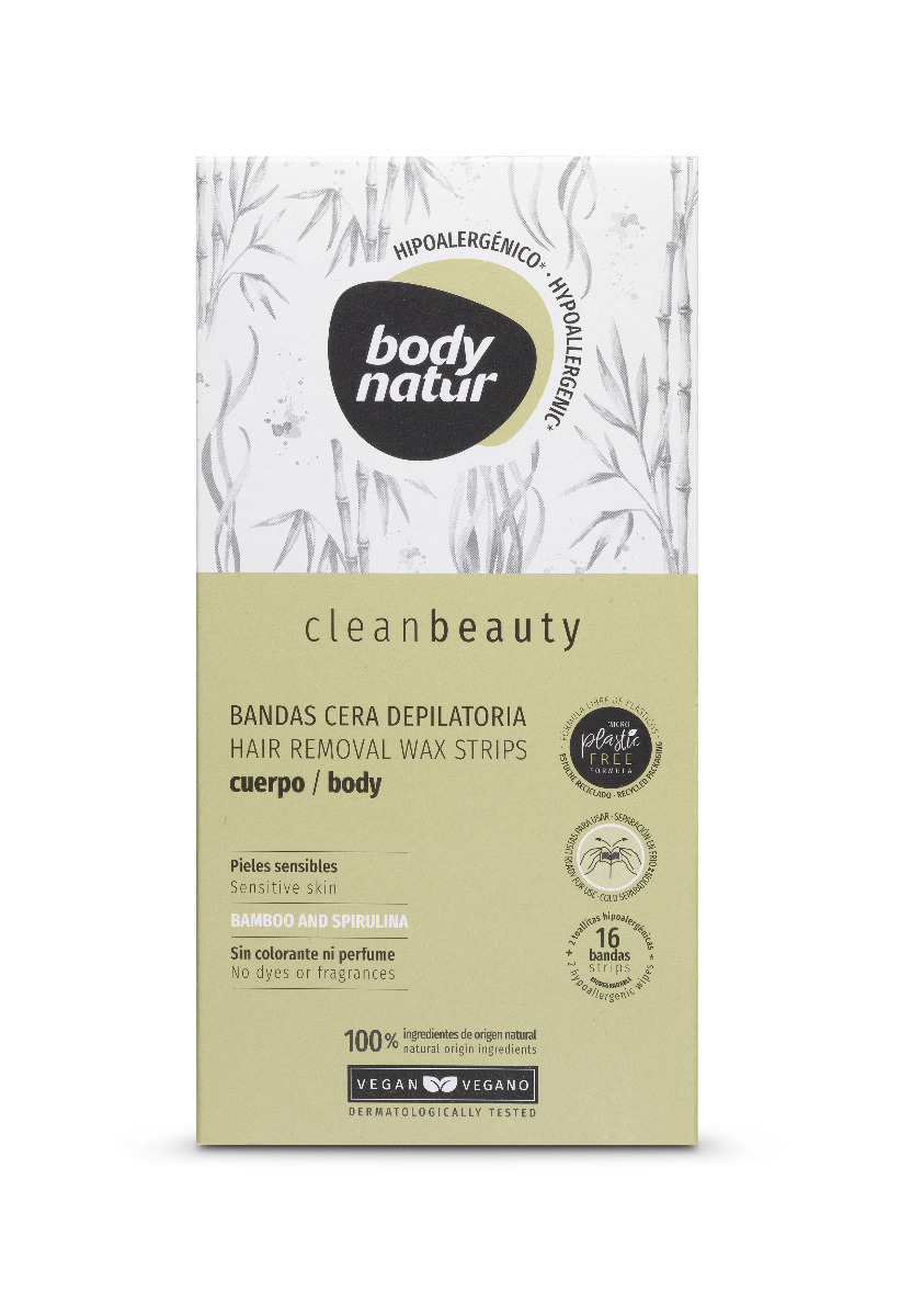 Body Natur Depilační pásky na tělo 16 ks + 2 ubrousky Body Natur