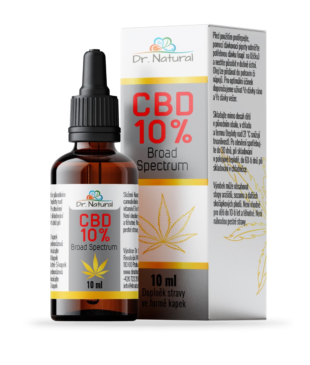 Dr. Natural CBD olej 10% Broad Spectrum 10 ml Dr. Natural