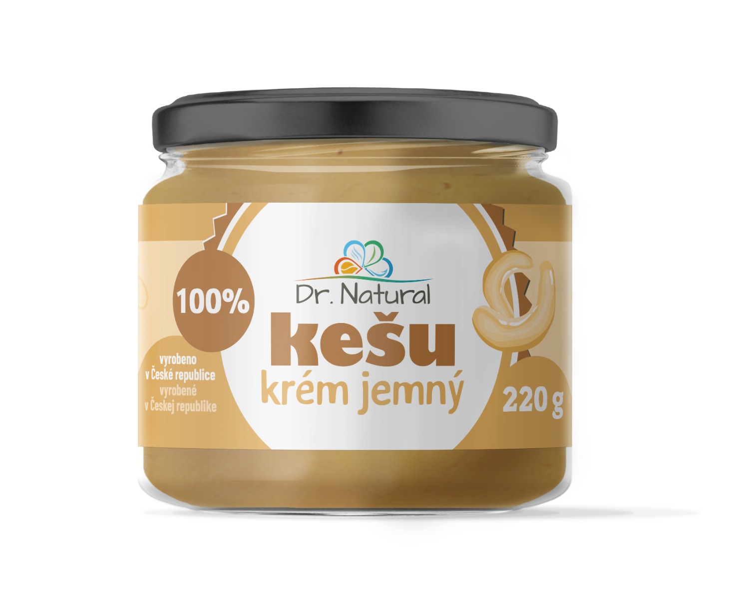 Dr. Natural Kešu krém jemný 100% 220 g Dr. Natural