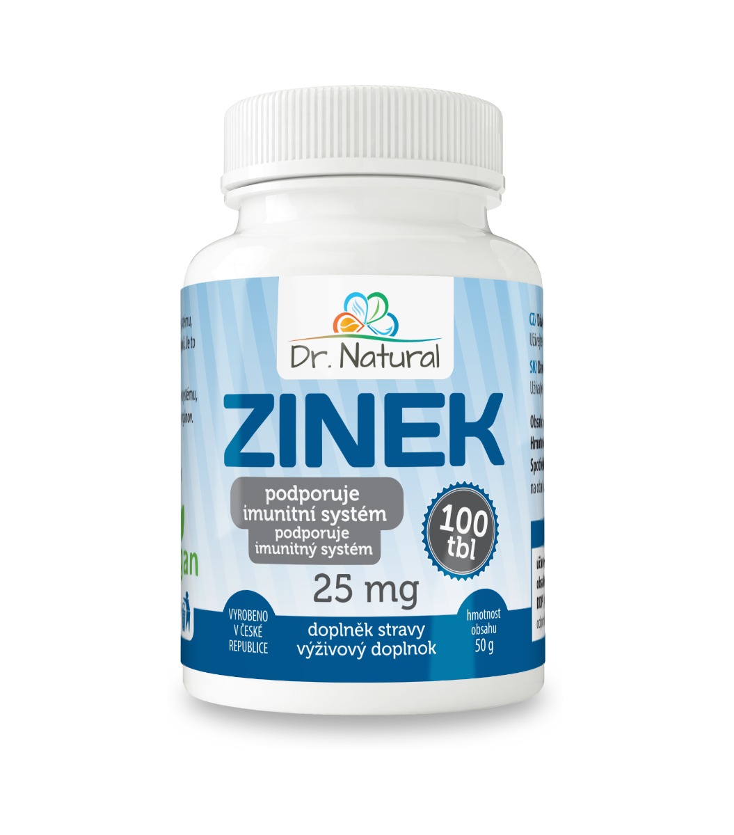 Dr. Natural Zinek 25 mg 100 tablet Dr. Natural